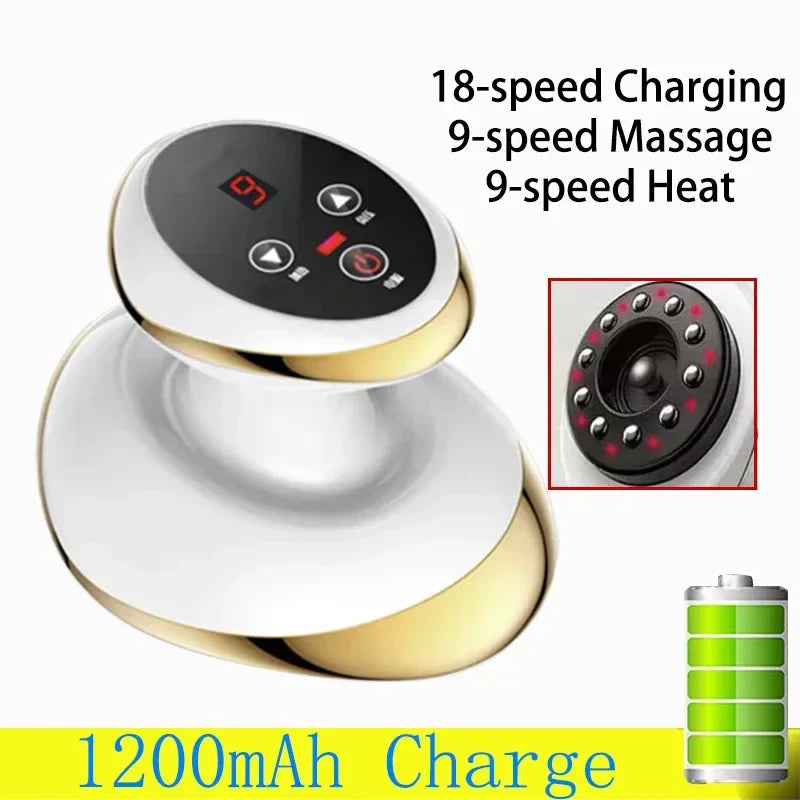 Electric Meridian Massage Brush – Full Body Cupping & Scraping Massager for Abdomen & Back Relief at Home