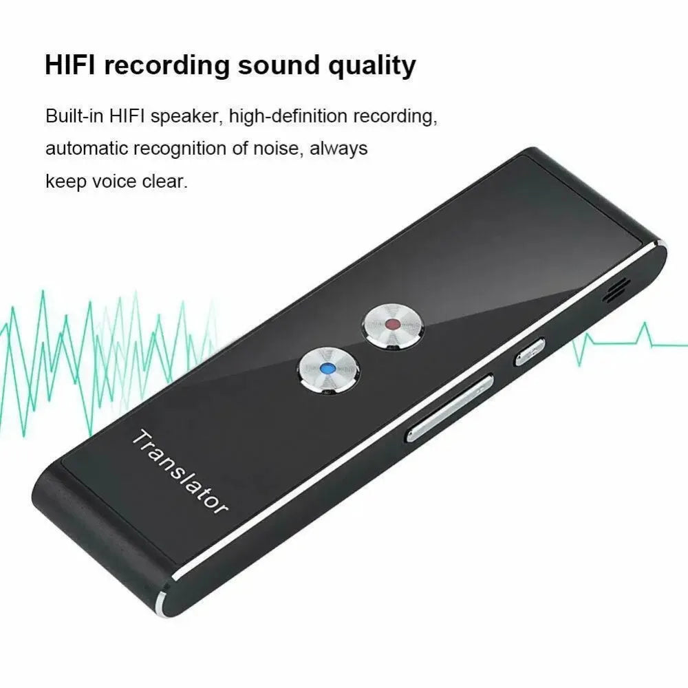 Wireless Voice Translator – 40 Languages Real-Time Two-Way Smart Instant Translation Device for Business, Travel & Study