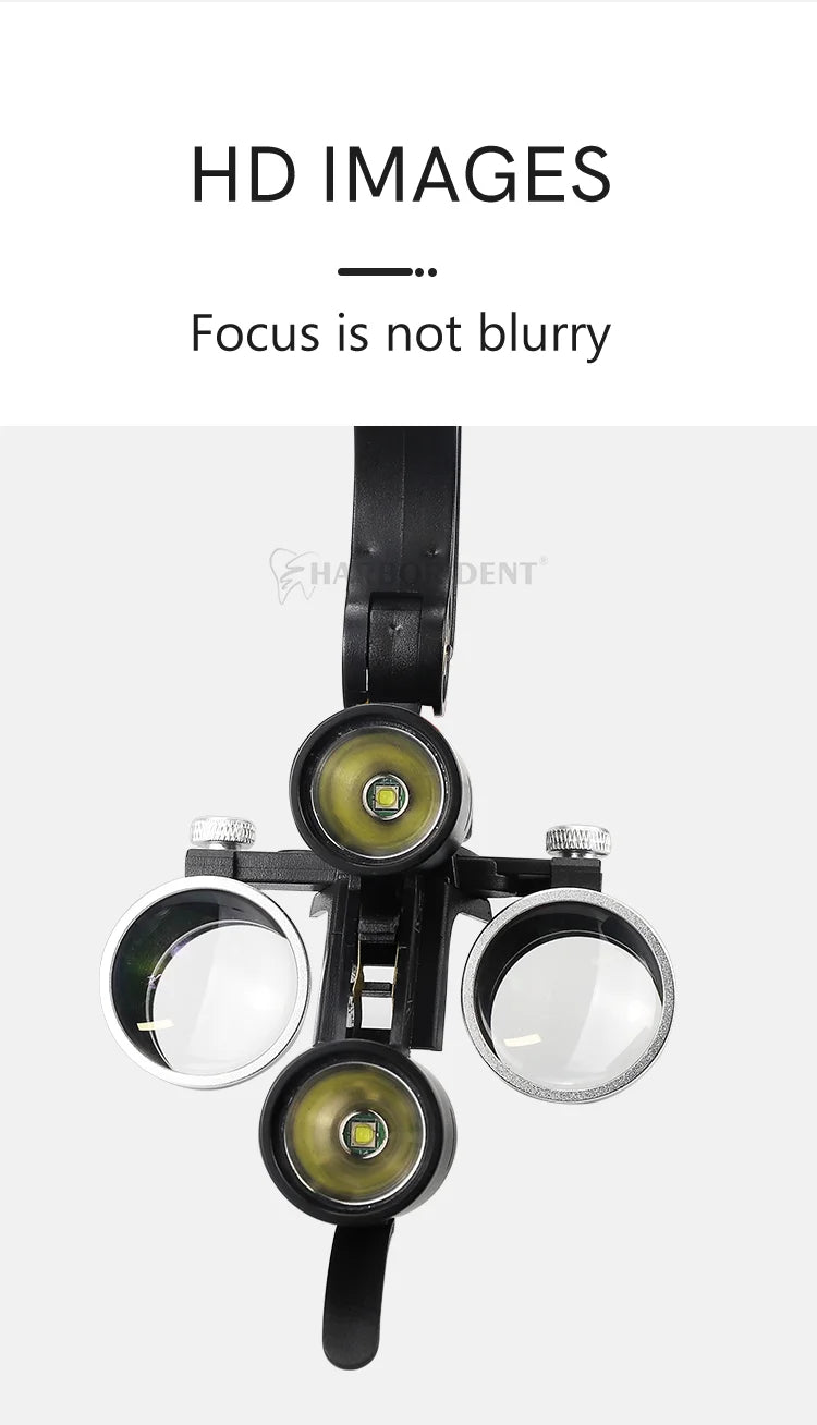 5W Dental LED Headlight – 2.5X/3.5X Magnification Binocular Loupes with 2 Filters for Dentist Surgery