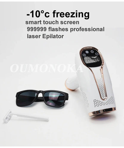 IPL Laser Hair Removal Device – 999,999 Flashes Painless Epilator for Women, Permanent At-Home Bikini & Body Hair Removal