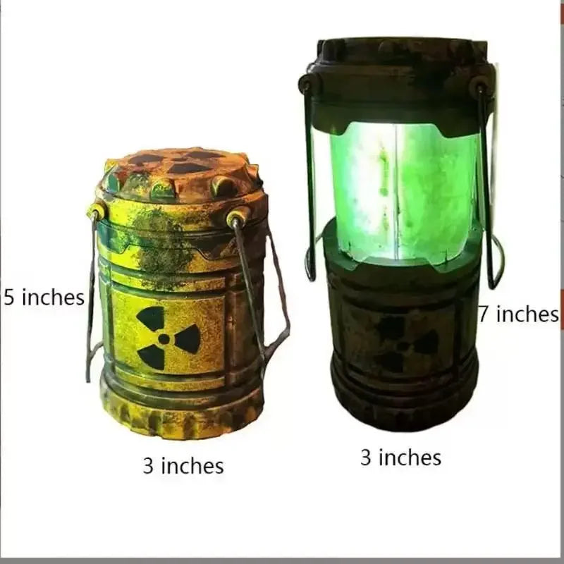 Mini Simulation Nuclear Reactor Lantern – Handheld Camping Light & Halloween Glow Night Lamp, Home Decor & Novelty Glow-in-the-Dark Ornament