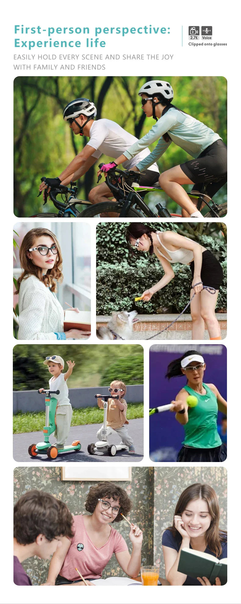 Xiaomi Mini FPV Smart Glasses — HD 4K WiFi Micro-Camera for Video & Audio Recording with APP Control