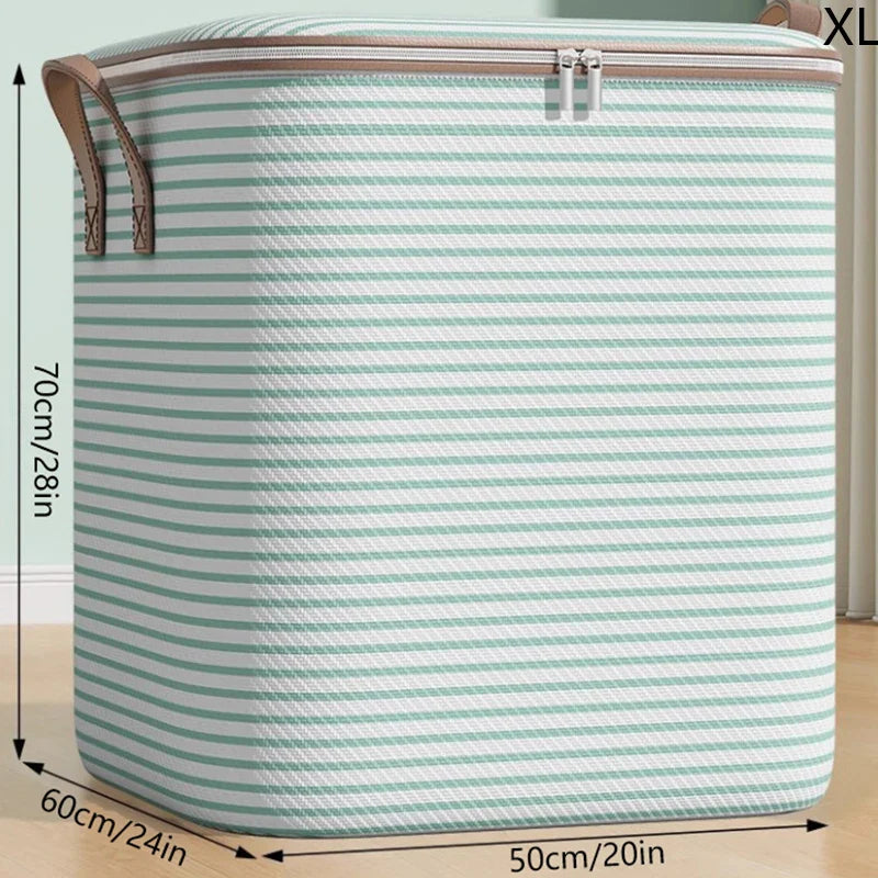 Large Capacity Non-Woven Storage Bag – Household Closet Organizer for Quilts, Clothes & Toys, Foldable Wardrobe Storage Solution