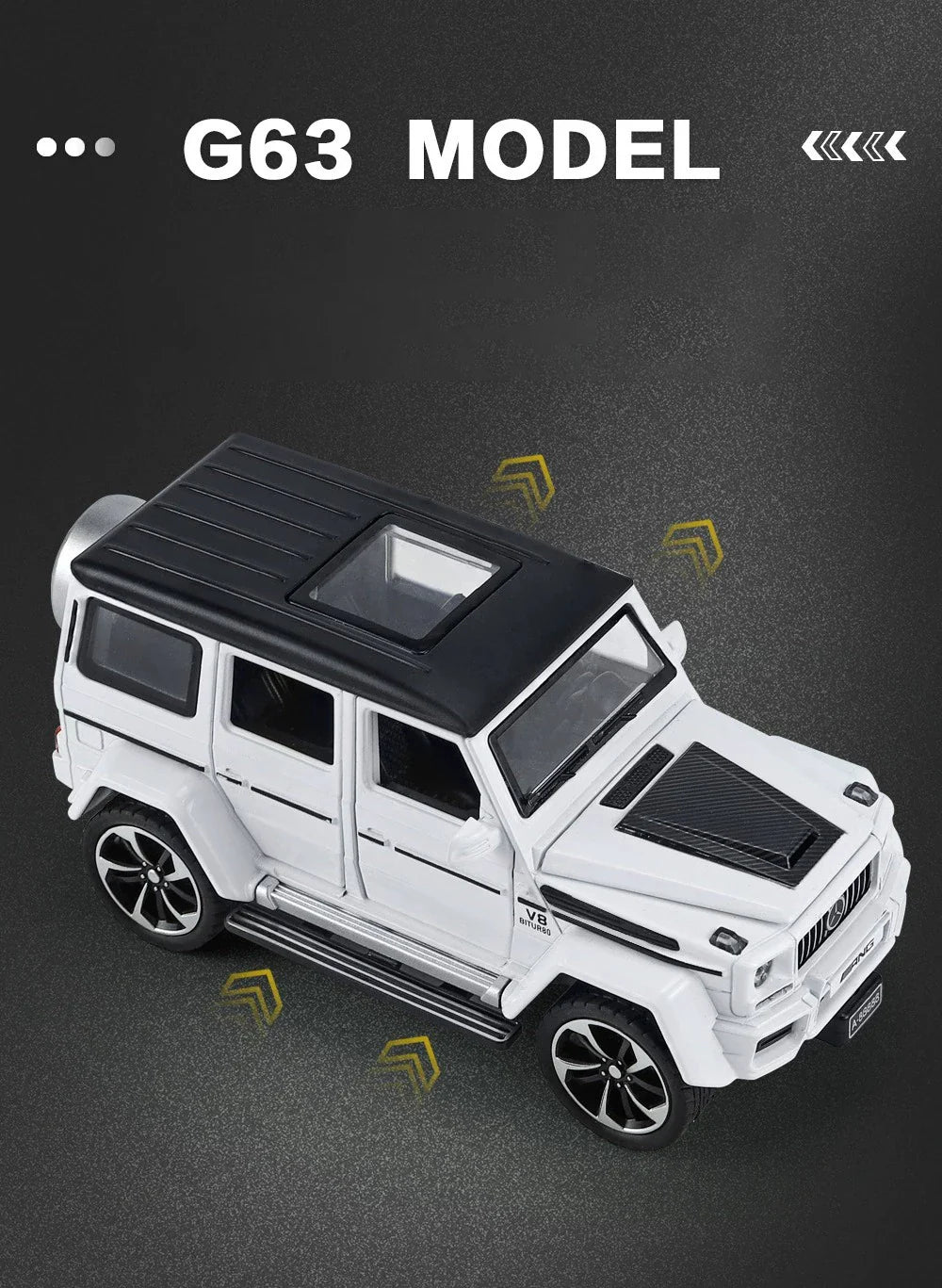 1:32 Mercedes Benz G63 Diecast Model Car with Sound & Light – Off-road SUV Miniature Alloy Toy Gift for Boyfriend