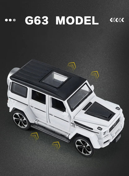 1:32 Mercedes Benz G63 Diecast Model Car with Sound & Light – Off-road SUV Miniature Alloy Toy Gift for Boyfriend