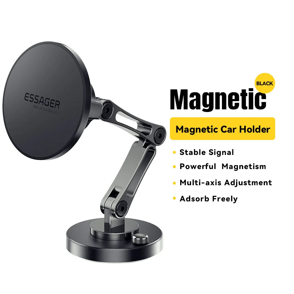 Essager Magnetic Wireless Car Charger – 15W Fast Charging Phone Holder Mount for MagSafe iPhone 15/14/13 Pro Max