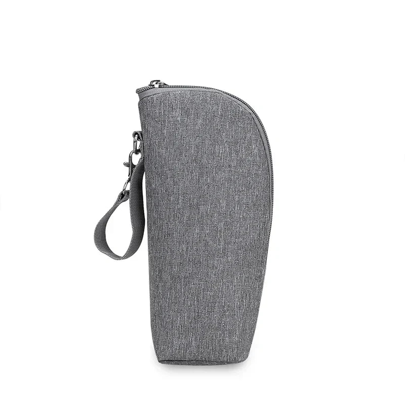 Baby Bottle Bag & Warmer – Aluminum Insulated Stroller Hanging Bag for Baby Feeding, Cups & Drinks Storage