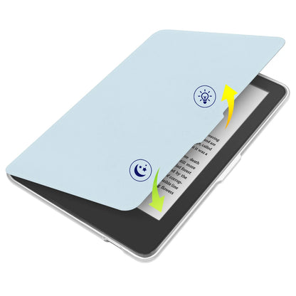 Kobo Clara 2E Case with Screen Protector — 6" Auto Sleep Leather Magnetic Cover & Transparent Acrylic Funda