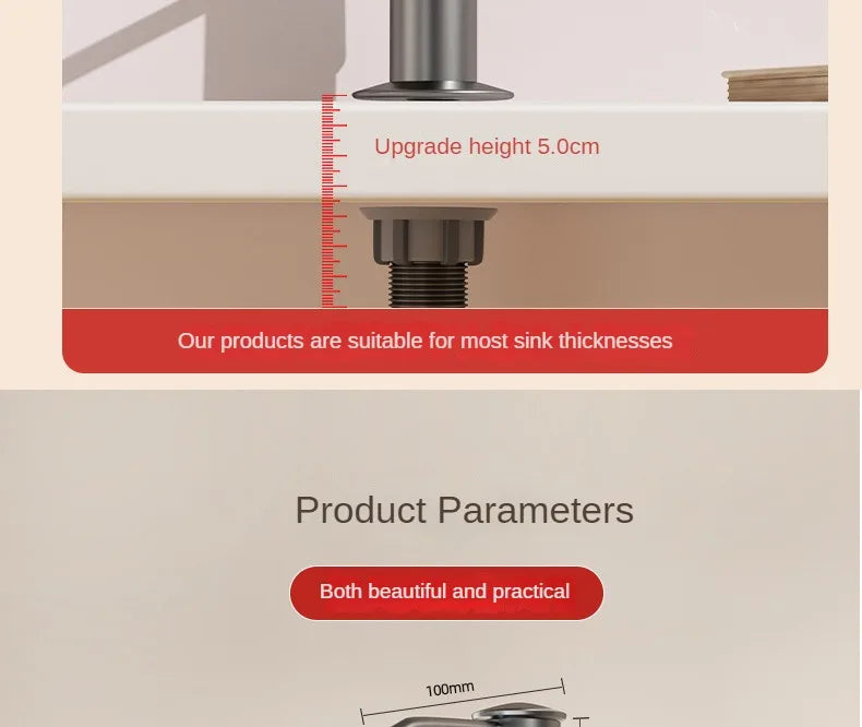Kitchen Sink Soap Dispenser — Detergent & Hand Soap Presser, Extender Pump for Kitchen Accessories