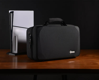 Hard Shell Carrying Case for PS5 – Protective Travel Bag for Console, Base & Accessories