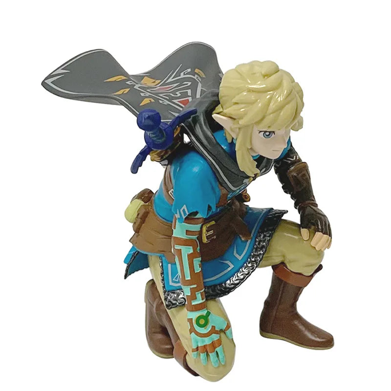 12cm Legend of Zelda Link Squatting Statue – PVC Anime Figure for Gaming Collectibles & Gifts