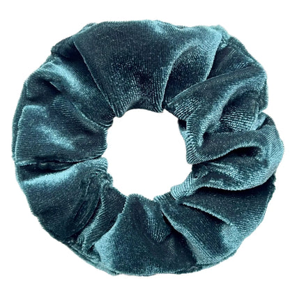 Vintage Velvet Hair Scrunchies for Women & Girls – Solid Color Ponytail Holder Elastic Hair Bands, Soft Fashion Hair Ties Accessories