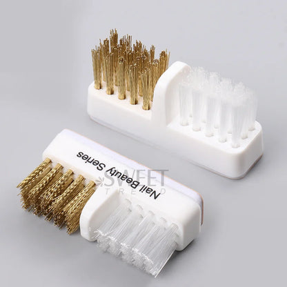 Electric Nail Drill Brush – Portable Manicure Bit Cleaner with Dual Copper Wire for Nail Care Tools