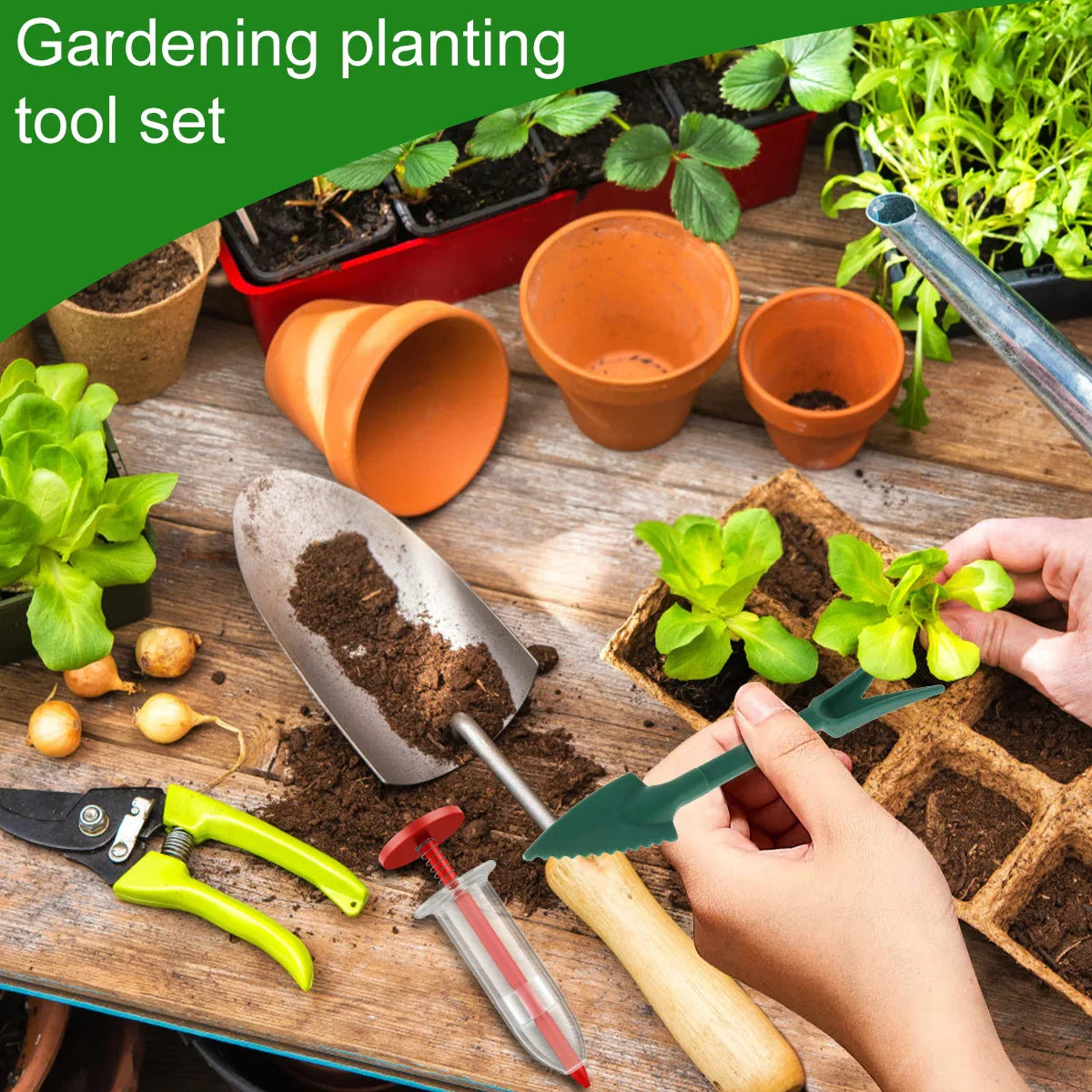 Precision Syringe Seeder: Your Manual Garden Sowing and Fertilizing Tool