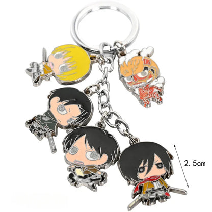 Attack on Titan Eren Jaeger Wings of Freedom Keychain – Alloy Anime Model Pendant Creative Bag & Key Ring Accessories Gift