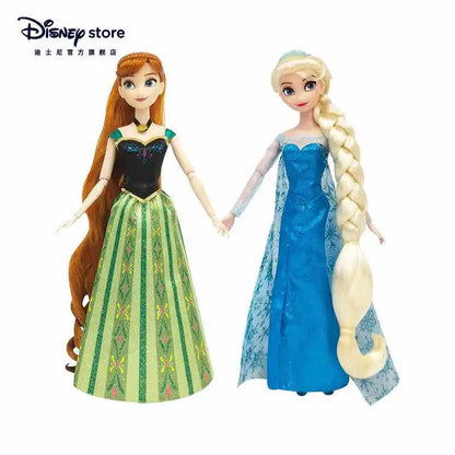 Disney Princess Frozen Elsa & Anna Classic Dolls – Anime Action Dress-Up Toy for Girls’ Gift