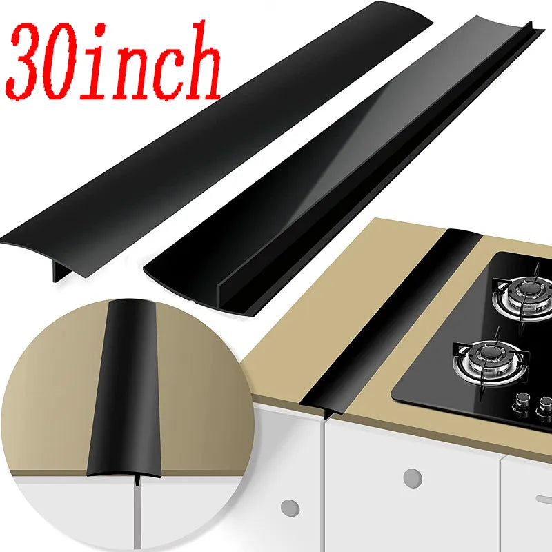 Silicone Stove Counter Gap Cover - Heat Resistant, Oil and Dust Seal Mat for Gas Stove Slit Cleaning and Protection