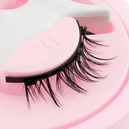 Reusable Magnetic Eyelashes Set – Natural Curly Fluffy False Lashes with Tweezers, No Glue Needed Makeup