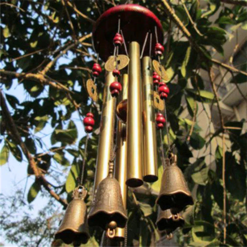 Aluminum Guardian Bell Wind Chimes - Handmade Metal Tube Garden and Home Wall Decor