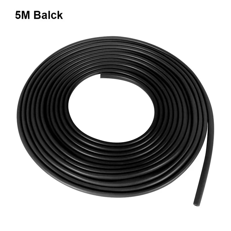 5M Car Door Edge Protector Strip - Transparent PVC Anti-Scratch Anti-Collision Sealing Tape for Vehicle Door Trim Protection