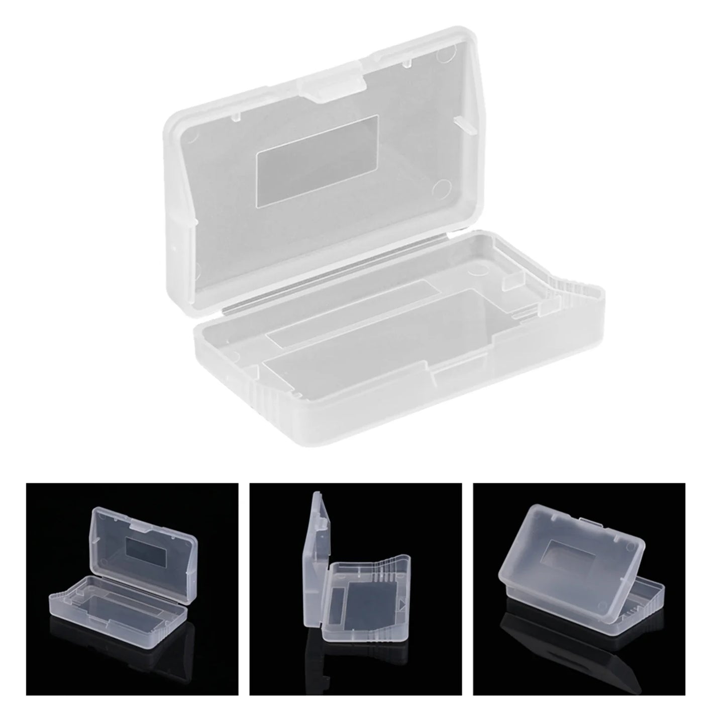 10pcs Transparent Anti-Dust Cartridge Game Cases — Protective Boxes for Nintendo Game Boy Advance (GBA) Games