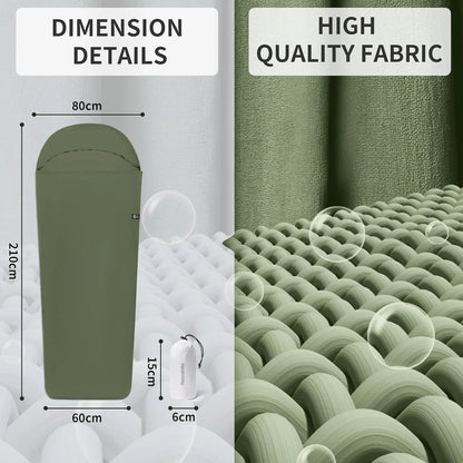 Naturehike Sleeping Bag Liner - 128g Ultralight Travel & Hiking Inner Blanket for Single Sleeping Bags