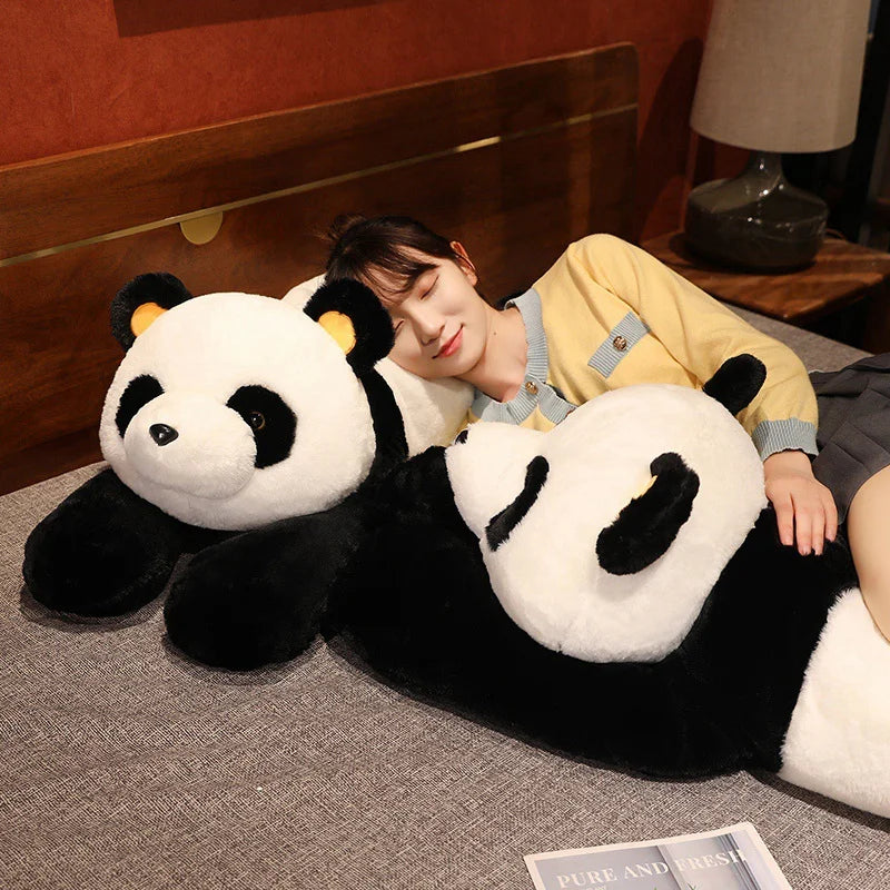 60–120cm Giant Panda Plush Toy — Soft Stuffed Animal Pillow for Kids, Birthday & Christmas Gift