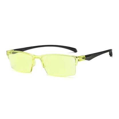 Smart Automatic Zoom Reading Glasses – Autofocus Anti-Blue Ray Half-Rim Eyewear for Near & Far Vision