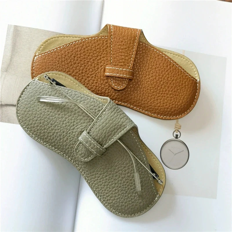 Women’s Leather Soft Glasses Case – Portable Sunglasses Protector Pouch Fashion Eyewear Storage Bag Accessory