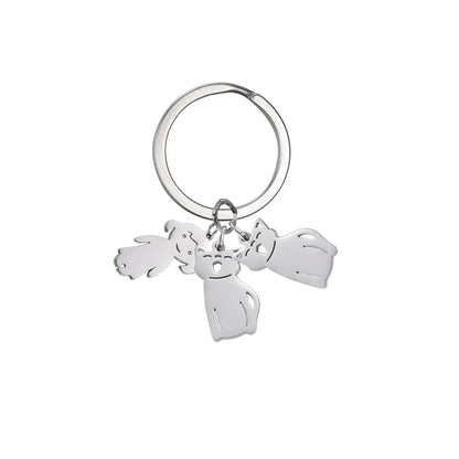 Personalized Kids & Family Keychain – Custom Name Key Chain for Mother’s Day, Couples, Boys, Girls, Pets, Mom, Dad, Baby Gift