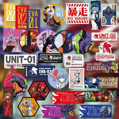 Neon Genesis Evangelion EVA-01 Sticker – Waterproof Glossy Anime Chassis Decal, Wholesale Gift