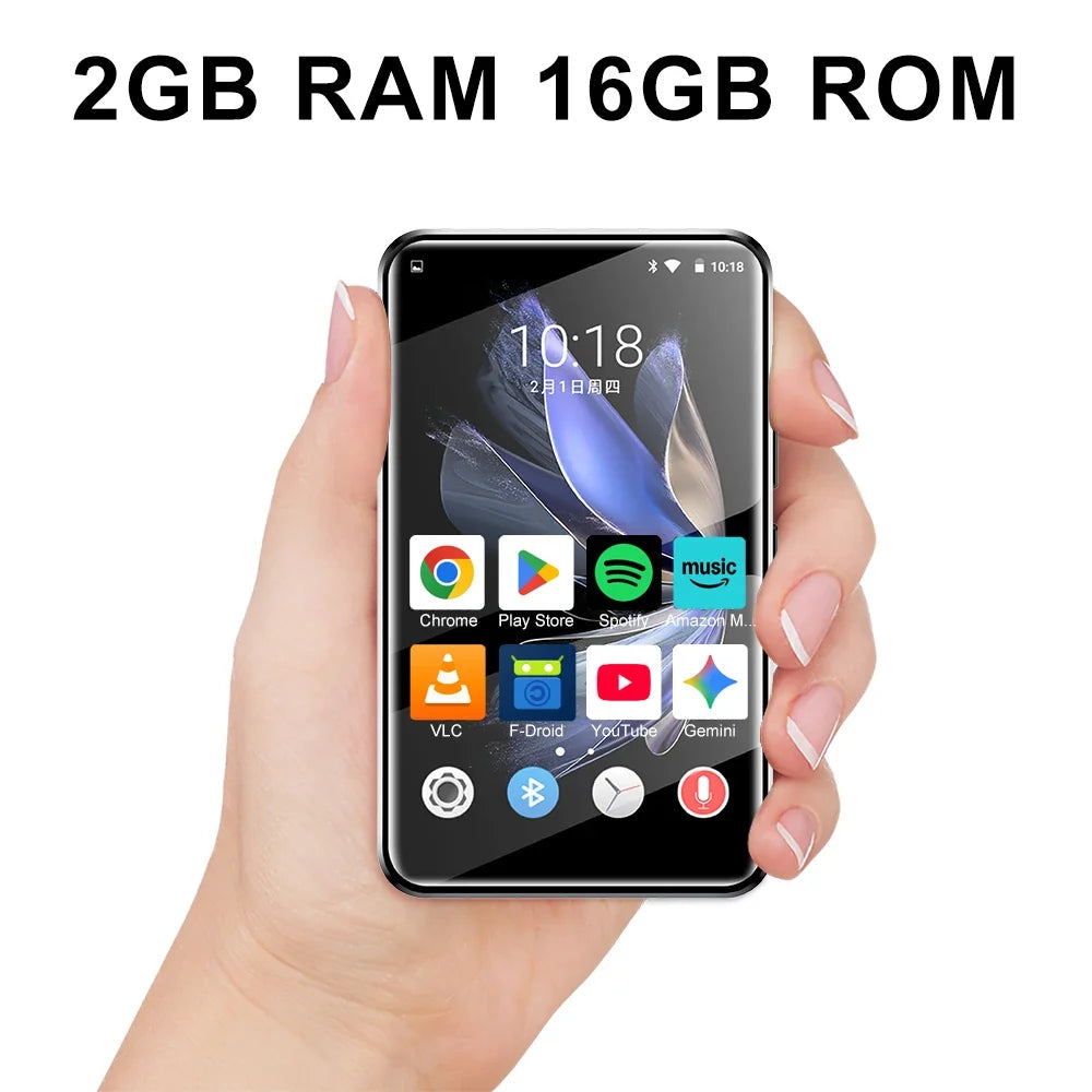Famue PA03 Android MP3/MP4 Player - 48GB HiFi Lossless Audio with 2.8-Inch Screen, WiFi & Bluetooth