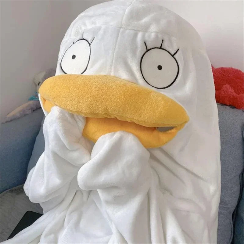 Gintama Elizabeth Cartoon Pajamas – Funny Cosplay Sleep Blanket Nightgown with Shoes for Men & Women, Plus Size Anime Costume