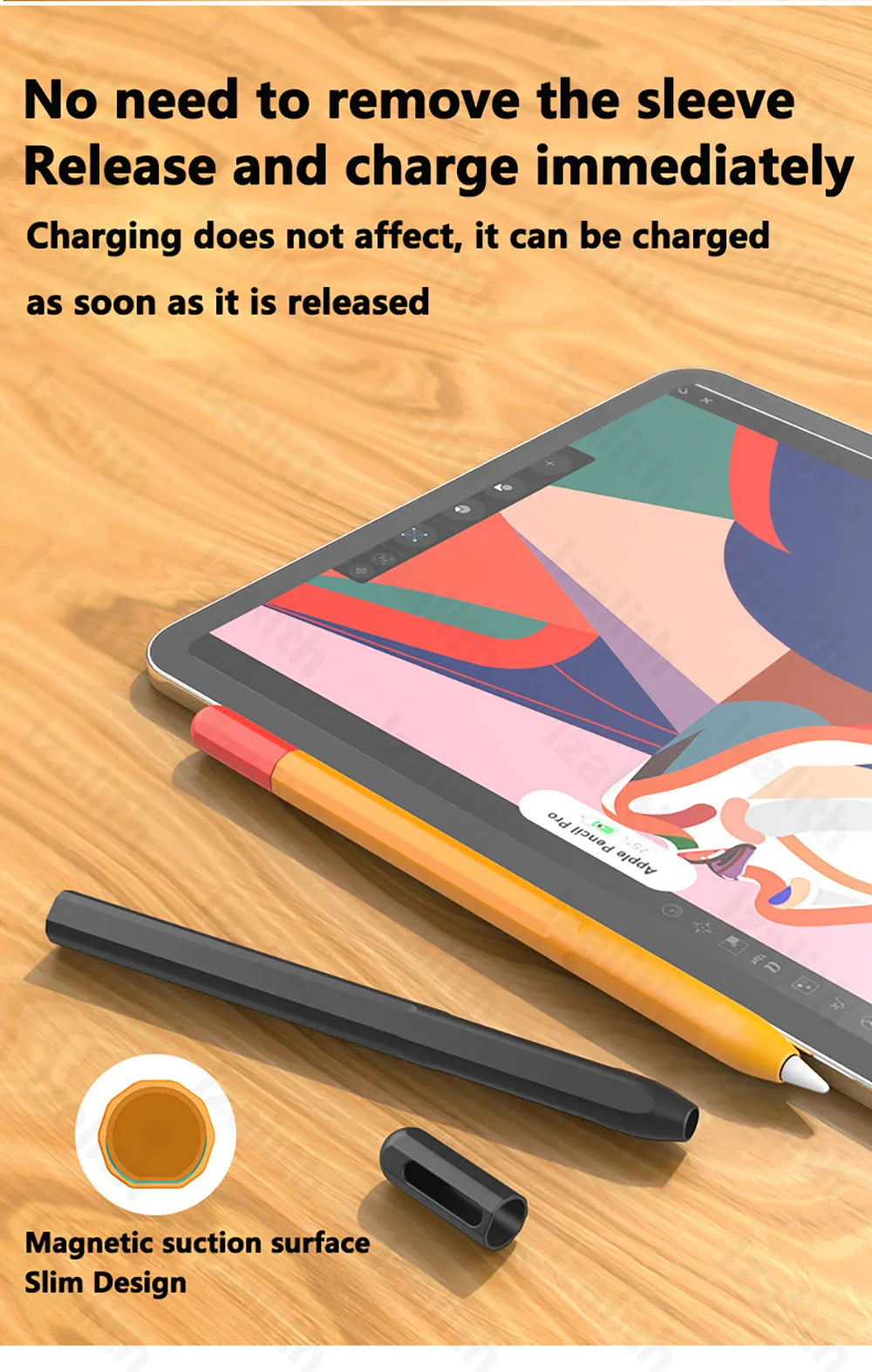 Pencil Case for Apple Pencil Pro | Soft Silicone Ultra-Thin Protective Cover for iPad Pencil