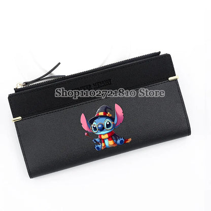 Disney Stitch Wallet for Women – Large Capacity Cartoon Coin Purse & Card Holder Clutch