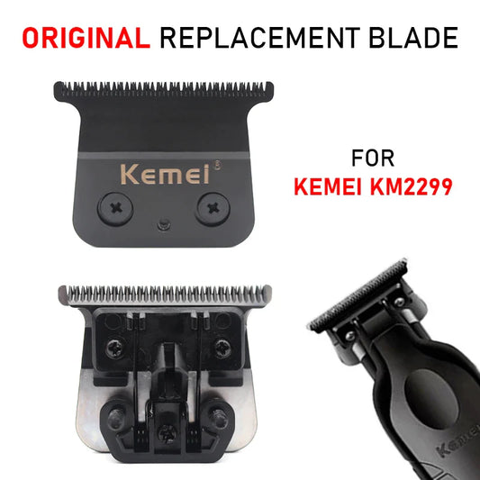 Original Replacement Blade for Kemei KM-2299 Clipper - Professional Hair Trimmer Cutting Knife Head, Parts & Accessories