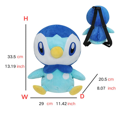 Pokémon Plush Backpack — Gengar, Mimikyu, Eevee, Snorlax, Charmander, Charizard, Mew, Rowlet Stuffed Toy Shoulder Bag for Kids & Gifts