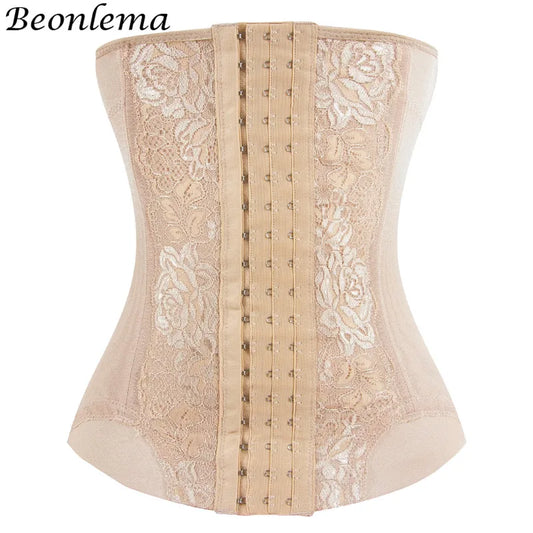 Colombian Mesh Embroidered Waist Trainer Corset Body Shaper for Women – Belly Control Shapewear