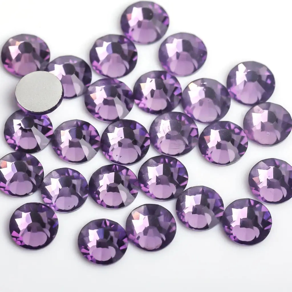 Light Pink & Rose 3D Glass Nail Art Rhinestones – SS3-SS30 Crystal Non-Hotfix Nail Decorations for Manicure Design & DIY Nails