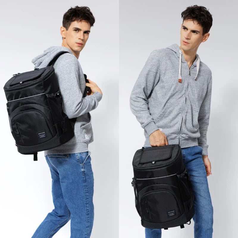 30L Insulated Cooler Backpack – Large Capacity 36 Cans Thermal Leak-Proof Cooler Bag for Travel, Beach, Picnic & Food Storage Beer Ice Pack Bag