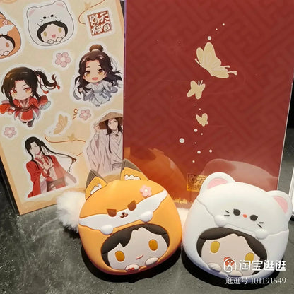 Hua Cheng Xie Lian Fox Rabbit Bluetooth Headset Case – Tian Guan Ci Fu Cosplay Earphone Case, Official Toy Gift