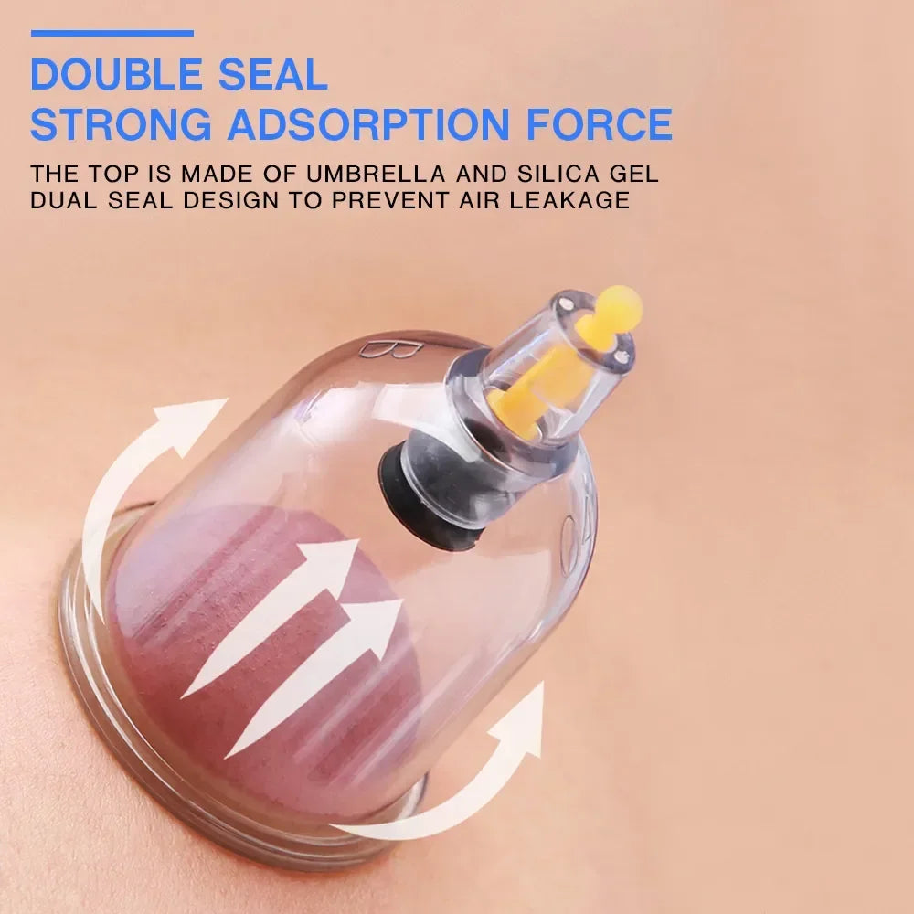 Electric Cupping Machine – Household Vacuum Cupping Set with Easy Suction Gas Tank