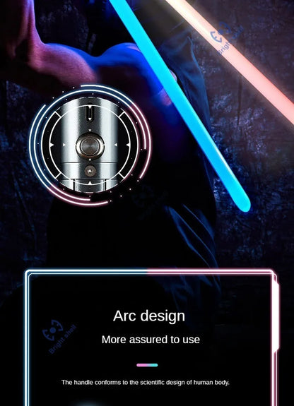 RGB Metal Lightsaber Toy – 15-Color Changing Laser Sword with Sound Effects, Force FX Jedi Blaster Gift for Kids