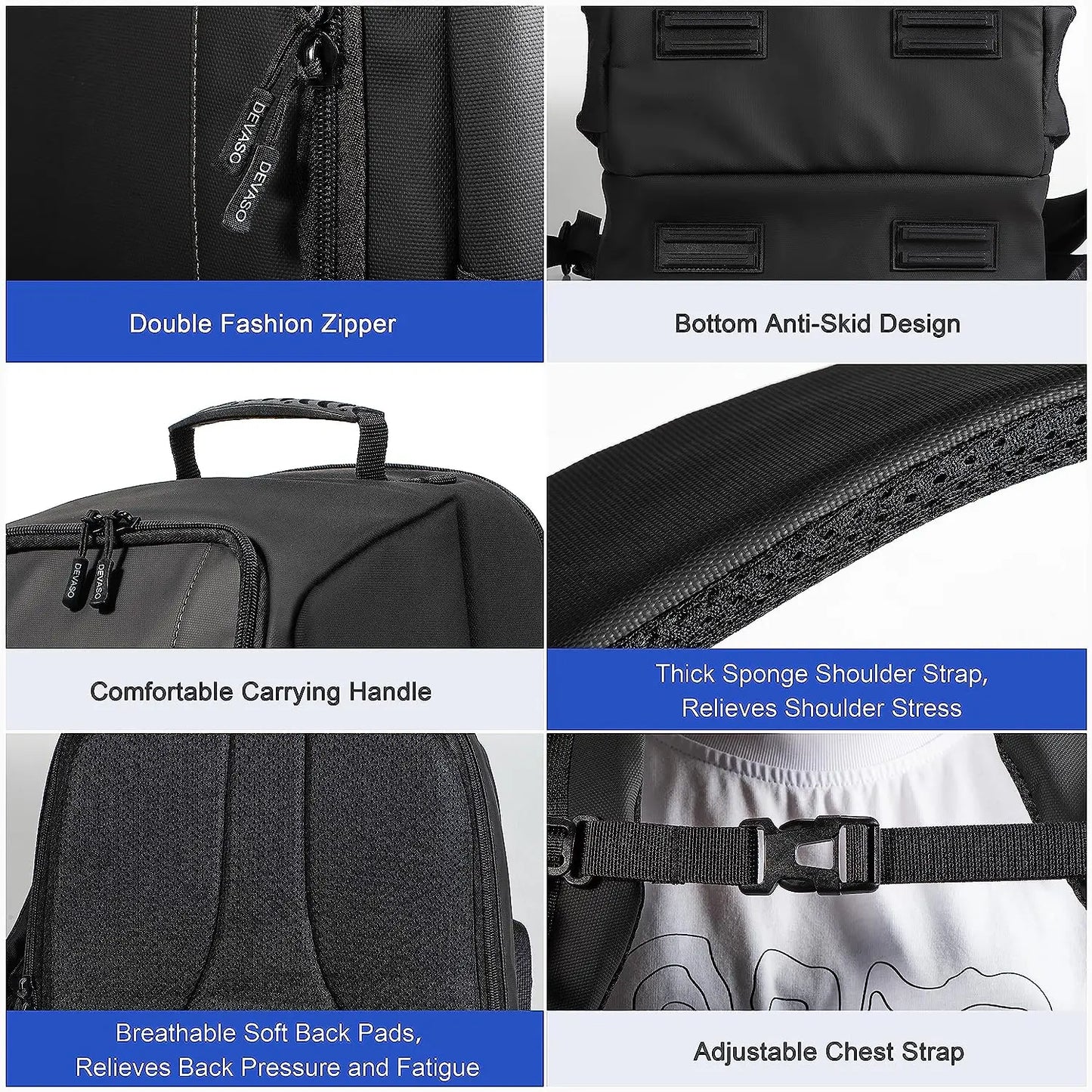 Gaming Console Backpack for PS5 & PSVR2 – Large Capacity Travel Storage Bag for Console, Controllers & Accessories