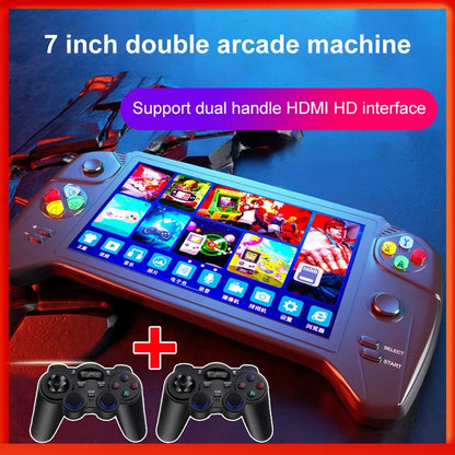 7.0" Retro Handheld Game Console - Dual Joysticks Classic Gaming Player for PS1, GBA, NES & FC Games