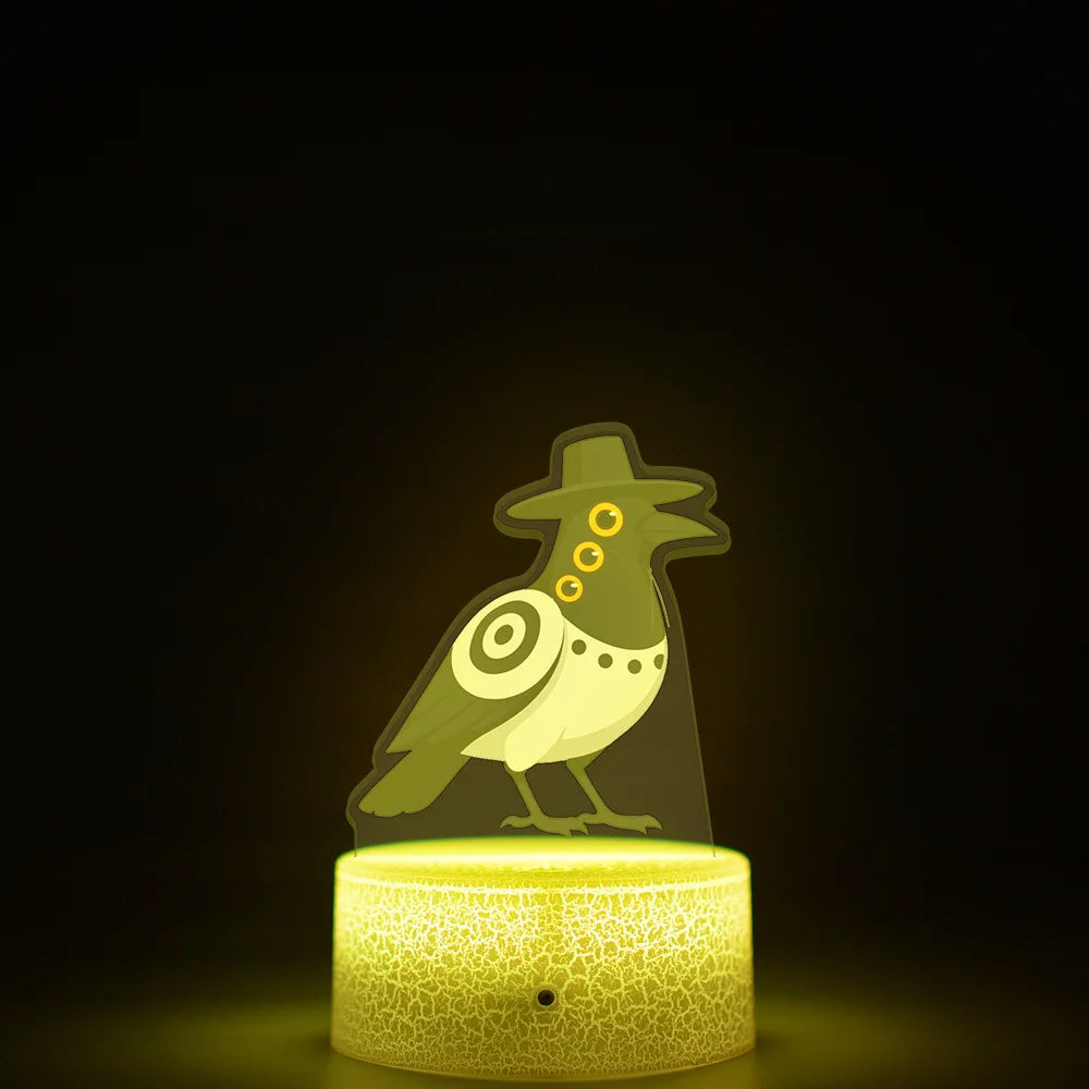 K-Pop Demon Hunters LED Night Light – Zoe, Mira, Rumi, Saja 16-Color Remote Control