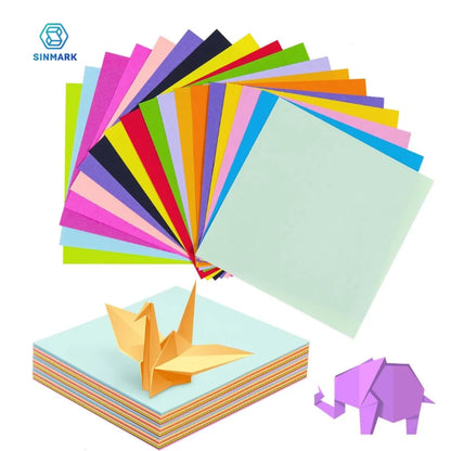 400pcs Square Origami Paper Kit – 20 Colors, Double-Sided Folding Craft Paper for Kids & DIY Projects