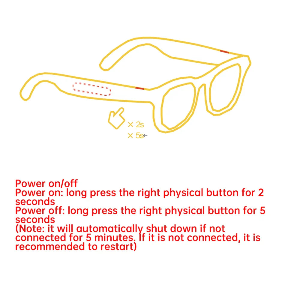 AI Smart Camera Glasses — Polarized Sunglasses with HD1080P Video Recording, WiFi, Bluetooth Calls for Men and Women