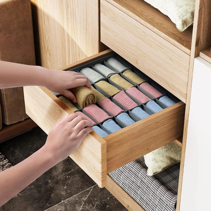 Underwear, Bra & Socks Storage Box – Clothes Organizer for Cabinet, Drawer, and Wardrobe