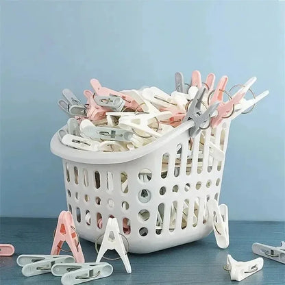 30PCS Windproof Clothespins – Multi-Purpose Laundry Clips for Clothes, Socks, Underwear & Food Bag Sealing
